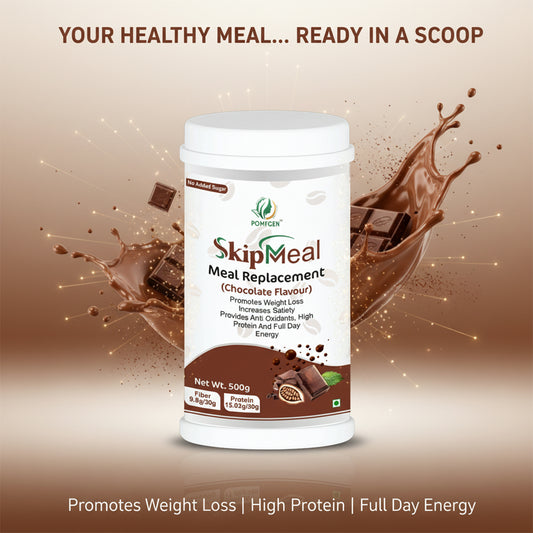 POMFGEN SkipMeal Meal Replacement Powder 500g High Protein, Weight Loss & Energy
