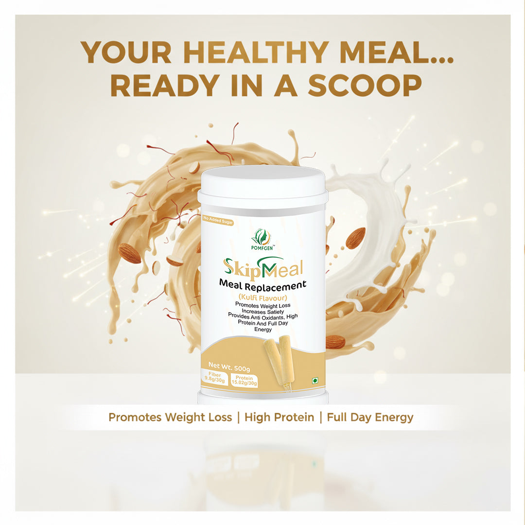 POMFGEN SkipMeal Meal Replacement Powder  500g  High Protein, Weight Loss & Energy