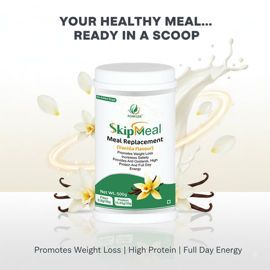 POMFGEN SkipMeal Meal Replacement Powder  500g  High Protein, Weight Loss & Energy