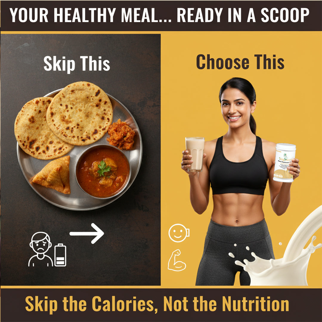 POMFGEN SkipMeal Meal Replacement Powder  500g  High Protein, Weight Loss & Energy